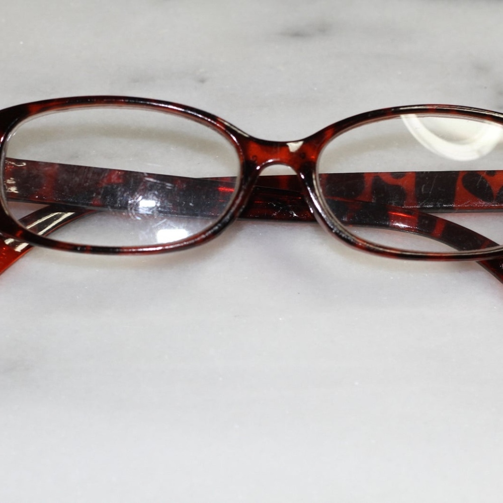 Red Rectangle Frame Eyewear Glasses *175